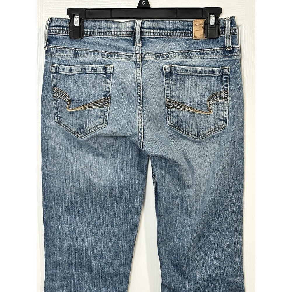 American Eagle Vintage Y2K Jeans Stretch Skinny Flare Sz 6 Regular 31.5" Inseam - Picture 5 of 16